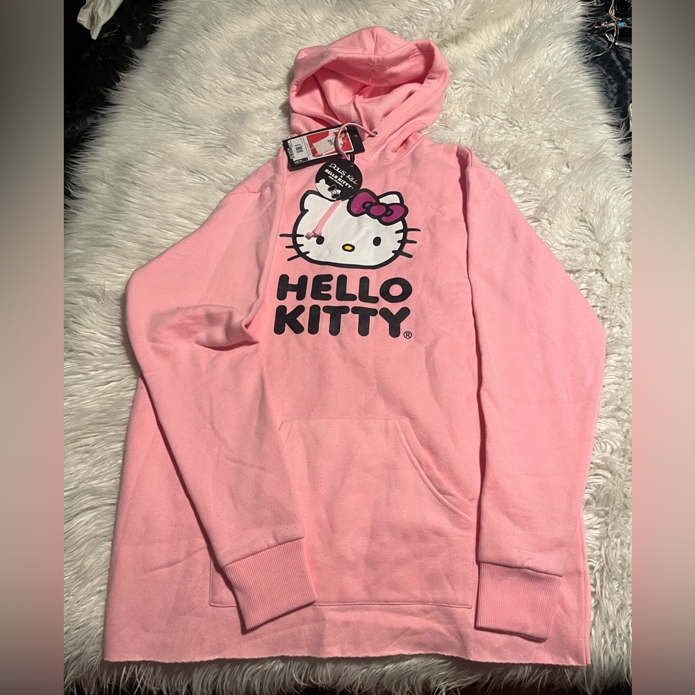 Dolls kill hello kitty pink hoodie